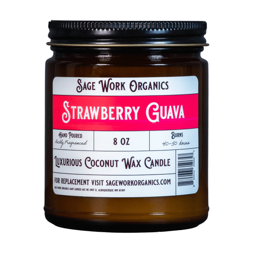SageWork Organics Strawberry Guava Candle Scented Candles