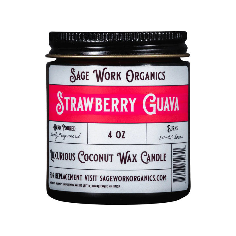 SageWork Organics Strawberry Guava Candle Scented Candles