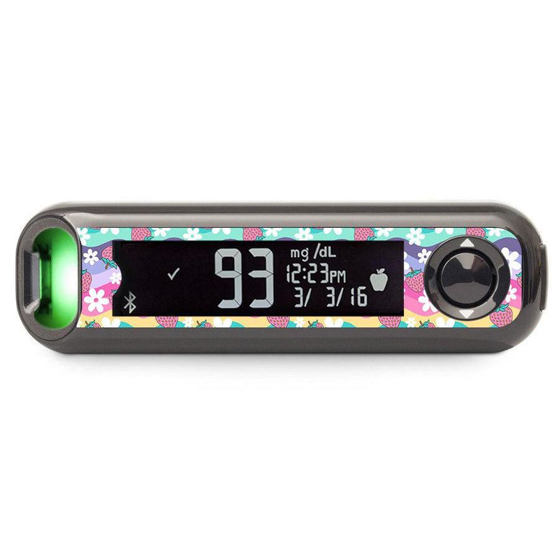 Peelz Strawberry Swing Bayer Contour© Next One Glucometer Peelz/Stickers
