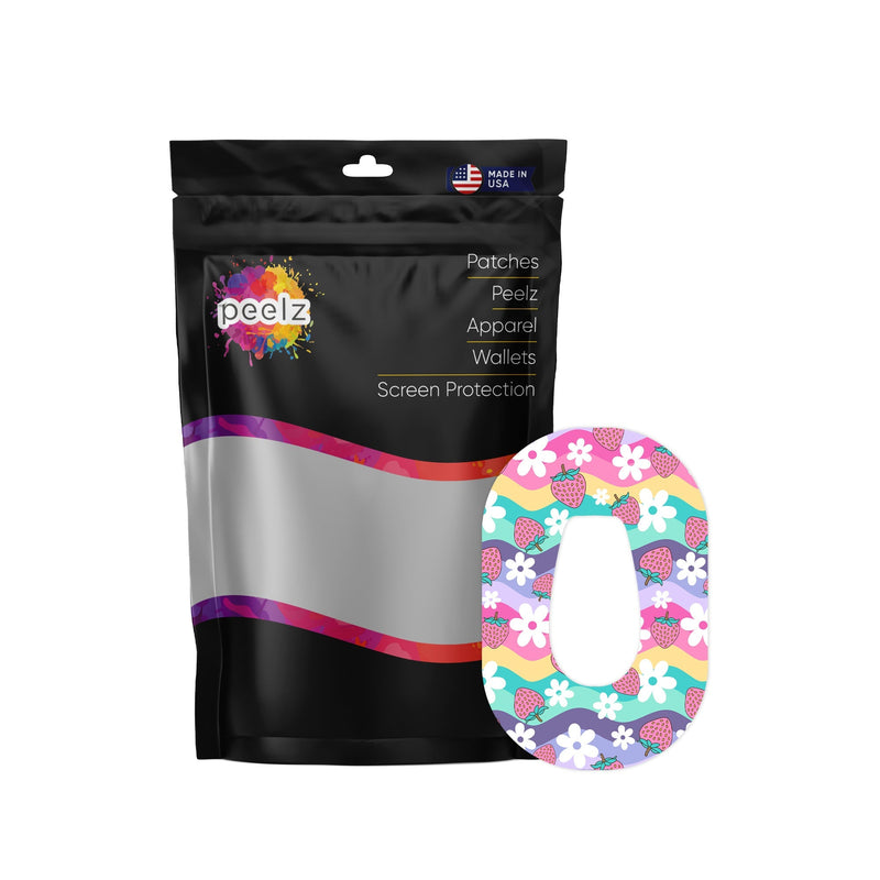 Peelz Strawberry Swing Patch Dexcom G6 Patch Tape - Pump Peelz Patch Medical Tape