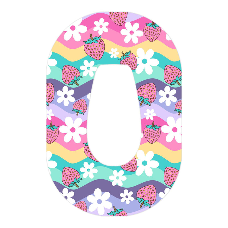 Peelz Strawberry Swing Patch Dexcom G6 Patch Tape - Pump Peelz Patch Medical Tape