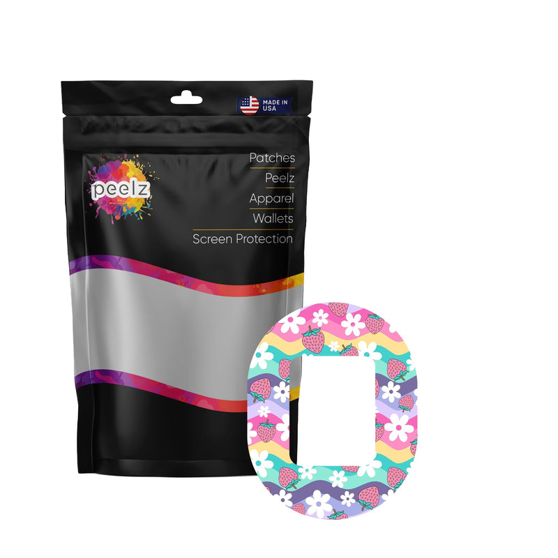 Peelz Strawberry Swing Tandem Mobi Patch Tape - Pump Peelz Patch Medical Tape