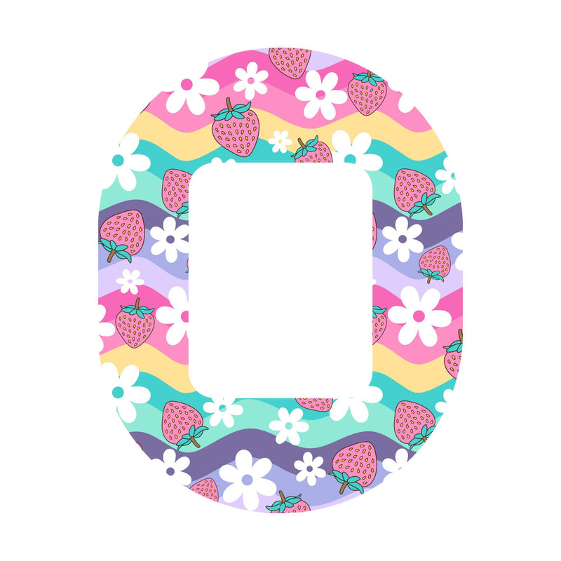 Peelz Strawberry Swing Tandem Mobi Patch Tape - Pump Peelz Patch Medical Tape