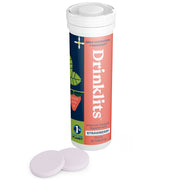 Drinklits STRAWBERRY Immunity Tablets for Daily Immune Support (8 Tubes, 80 Servings) Immunity Hydration Electrolyte Tablets