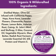 COLEHERBALS LLC 29 - Dr. Cole’s Organic Stress Relief Herbal Balm Herbal Seashell