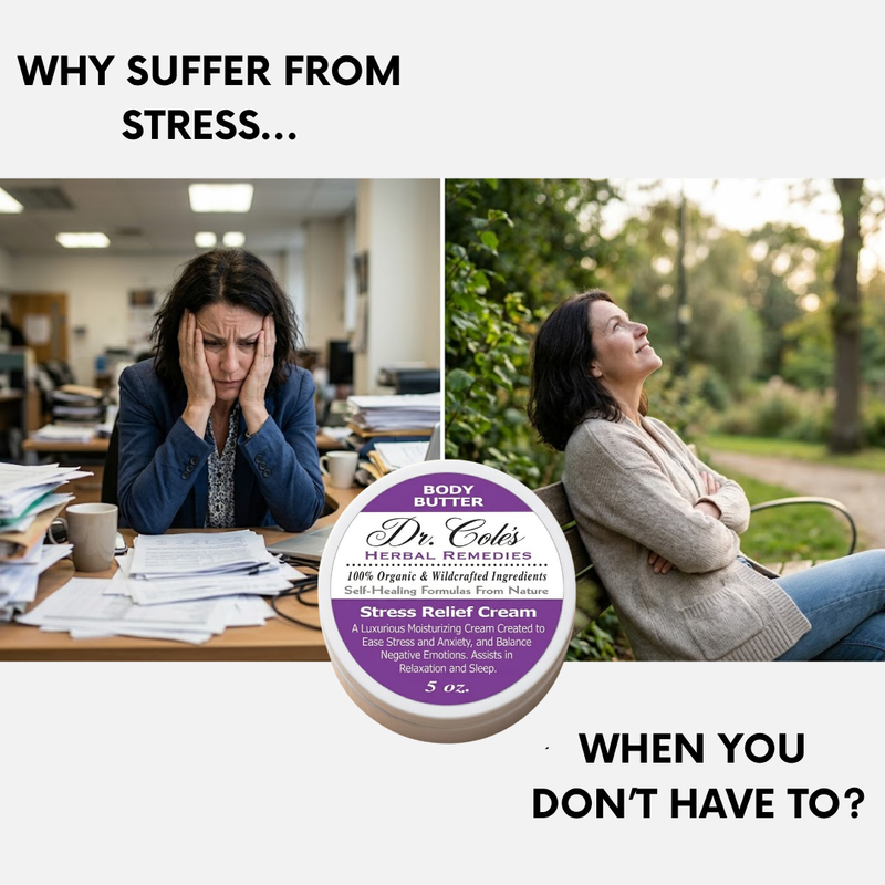 COLEHERBALS LLC 30 - Dr. Cole's Stress Relief Cream Herbal White Smoke