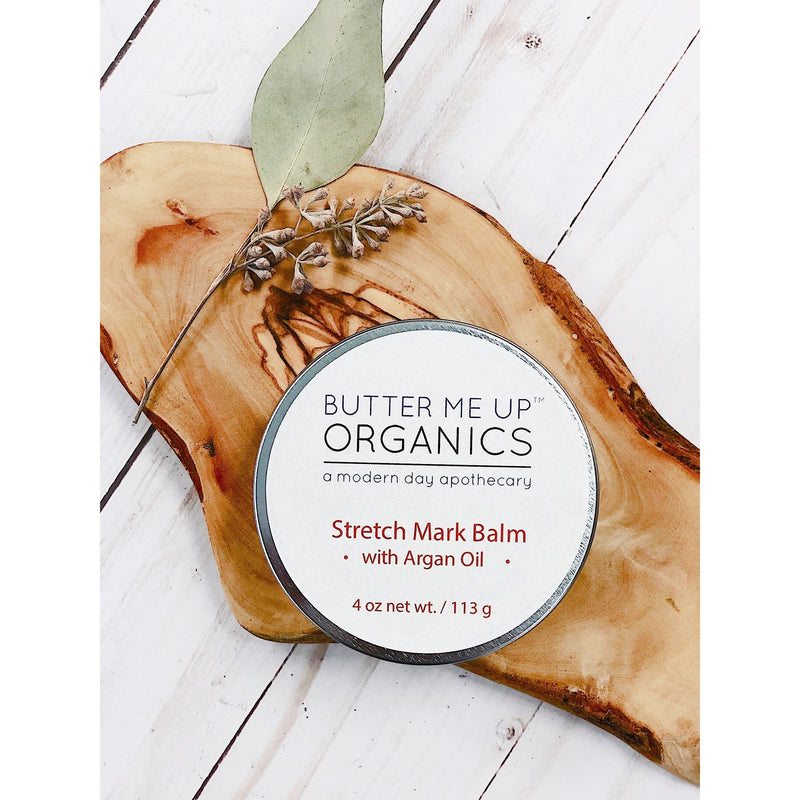 Butter Me Up Organics Organic Stretch Mark Body Butter Argan Oil/ Stretch Marks / Stretch Mark Salve / Stretch Mark Reducer / Organic Skincare / Butter Me Up Body