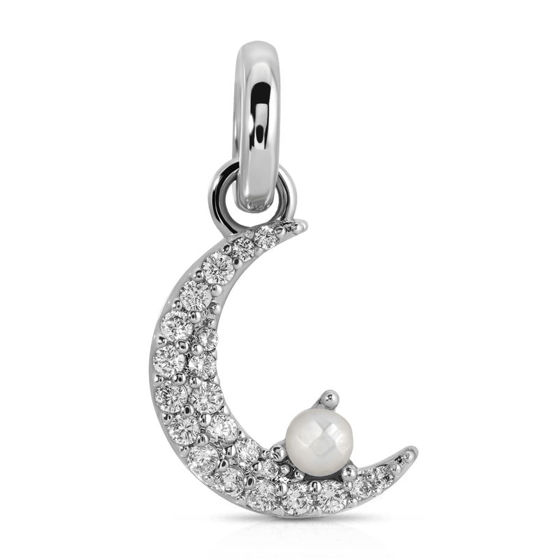 Fragrant Jewels June Pearl  Birthstone Charm - Moon (Rewards Store) Charm