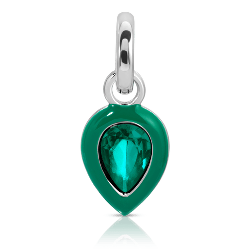 Fragrant Jewels May Emerald Birthstone Charm - Pear Charm