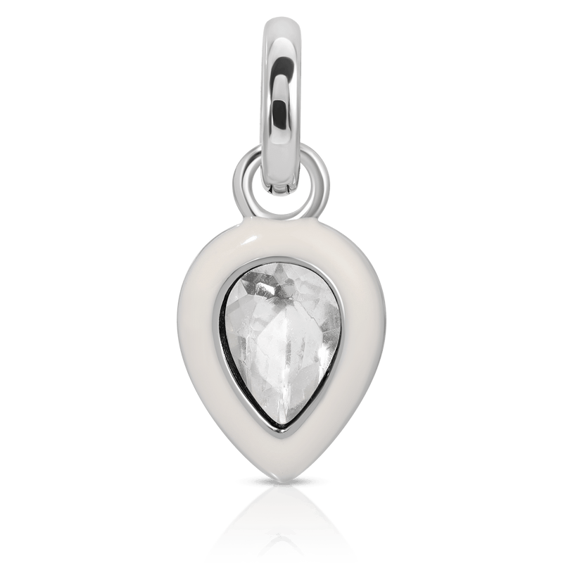 Fragrant Jewels April Diamond Birthstone Charm - Pear Charm
