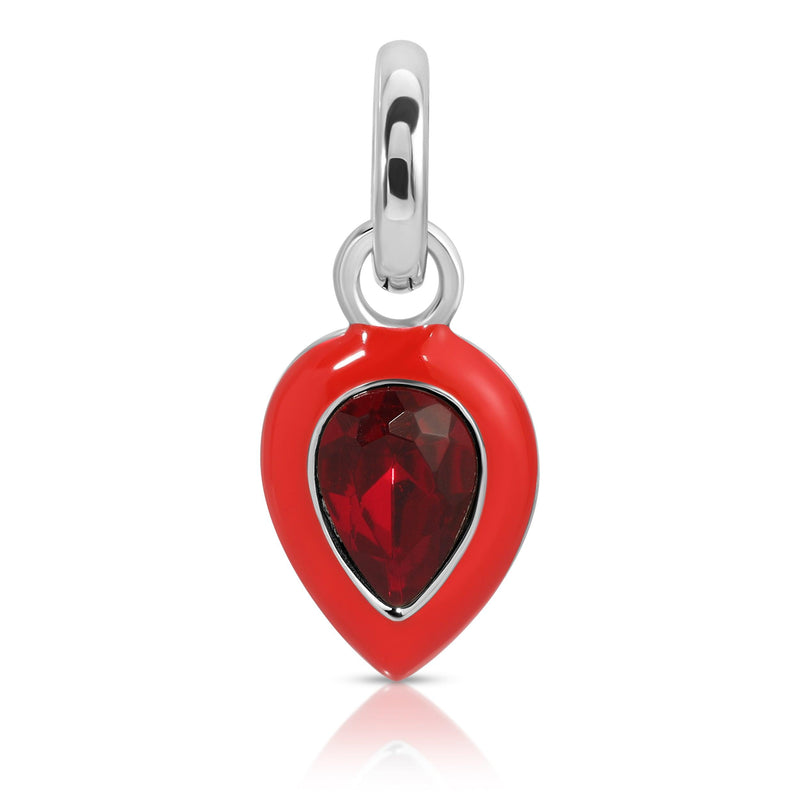 Fragrant Jewels January Garnet Birthstone Charm - Pear Charm