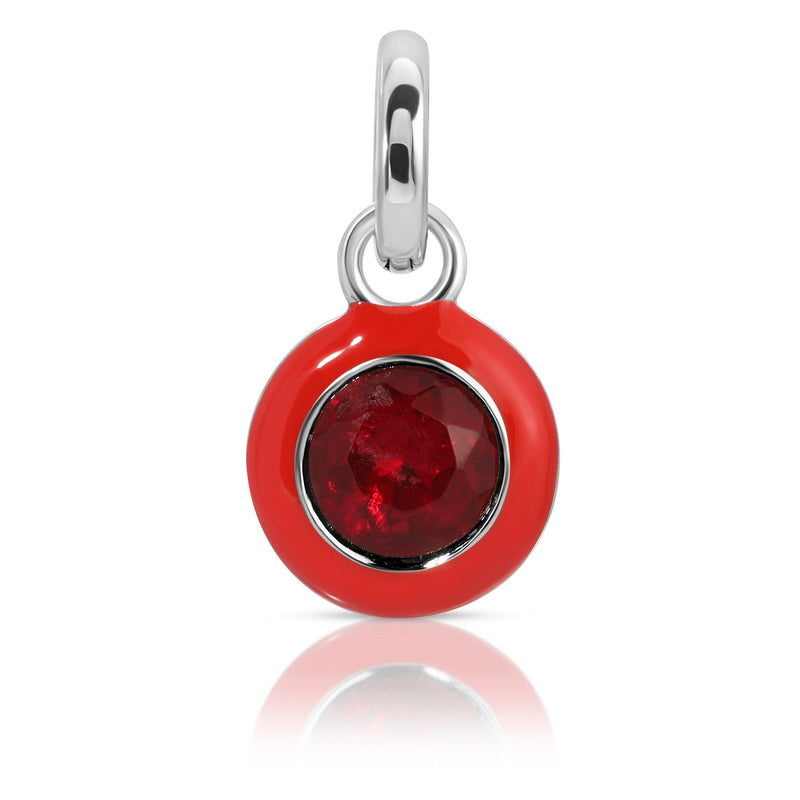 Fragrant Jewels January Garnet Birthstone Charm - Round Charm