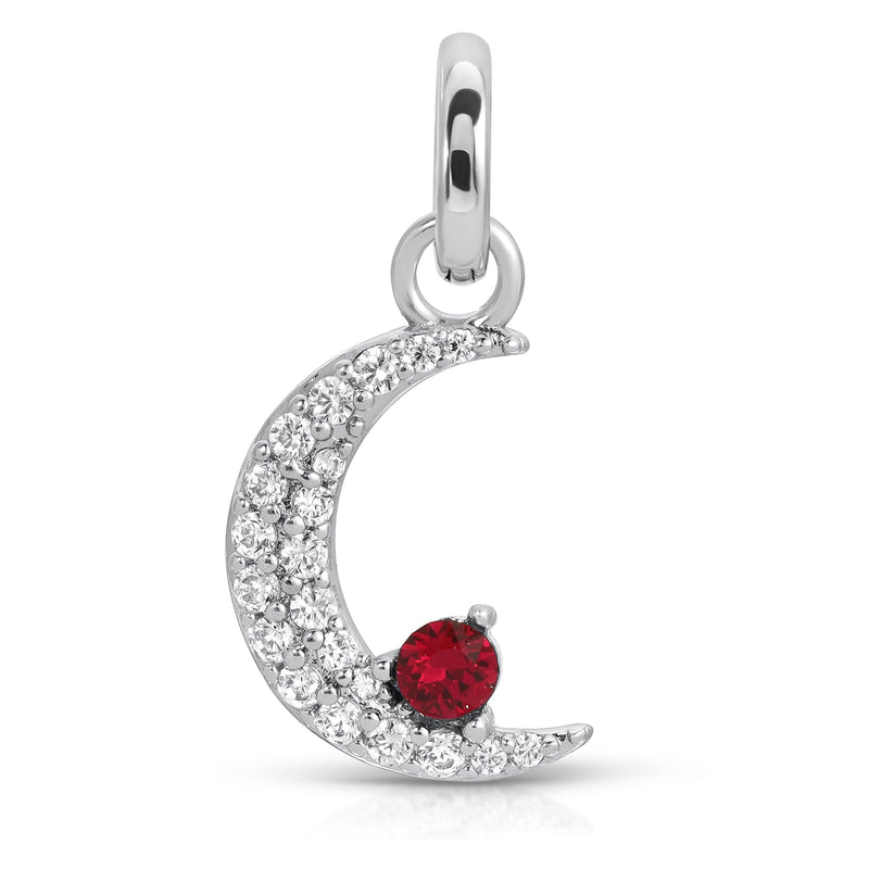 Fragrant Jewels January Garnet Birthstone Charm - Moon Charm