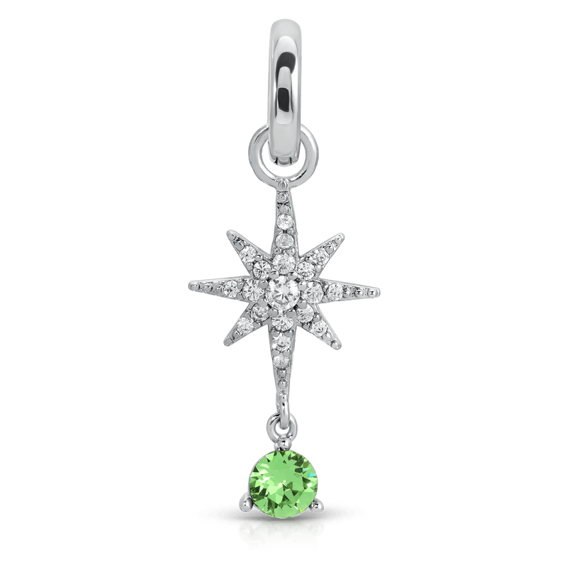 Fragrant Jewels August Peridot Birthstone Charm - Star Charm