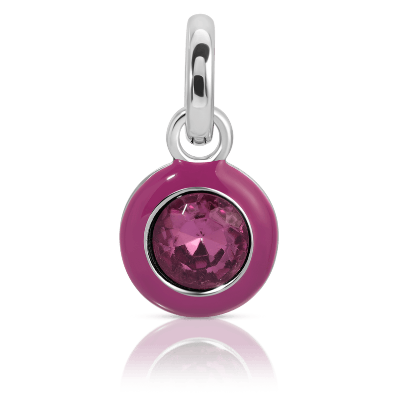 Fragrant Jewels February Amethyst Birthstone Charm - Round Charm