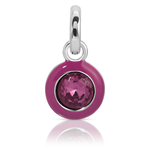 Fragrant Jewels February Amethyst Birthstone Charm - Round Charm