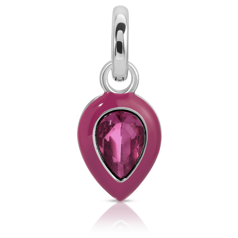 Fragrant Jewels February Amethyst Birthstone Charm - Pear Charm