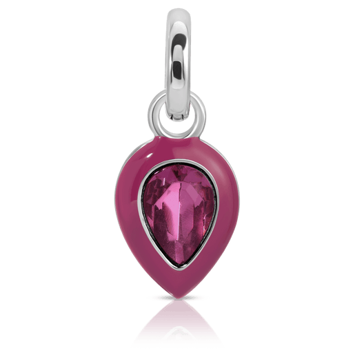 Fragrant Jewels February Amethyst Birthstone Charm - Pear Charm
