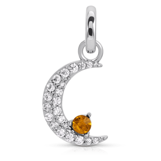 Fragrant Jewels November Topaz Birthstone Charm - Moon (Rewards Store) Charm