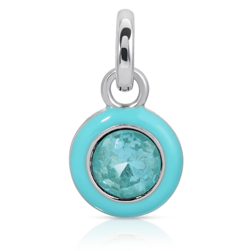 Fragrant Jewels March Aquamarine Birthstone Charm - Round Charm