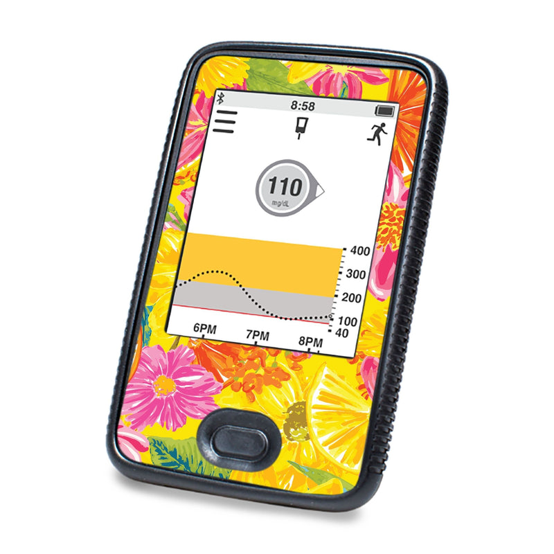 Peelz Summer Flowers Designed for DEXCOM G6 Touchscreen Receiver Peelz/Stickers
