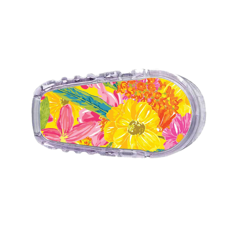 Peelz Summer Flowers Sticker Designed for the DEXCOM Transmitter Peelz/Stickers