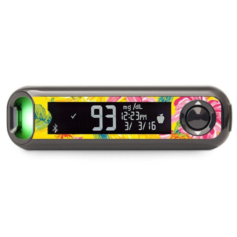 Peelz Summer Flowers for Bayer Contour© Next One Glucometer Peelz/Stickers