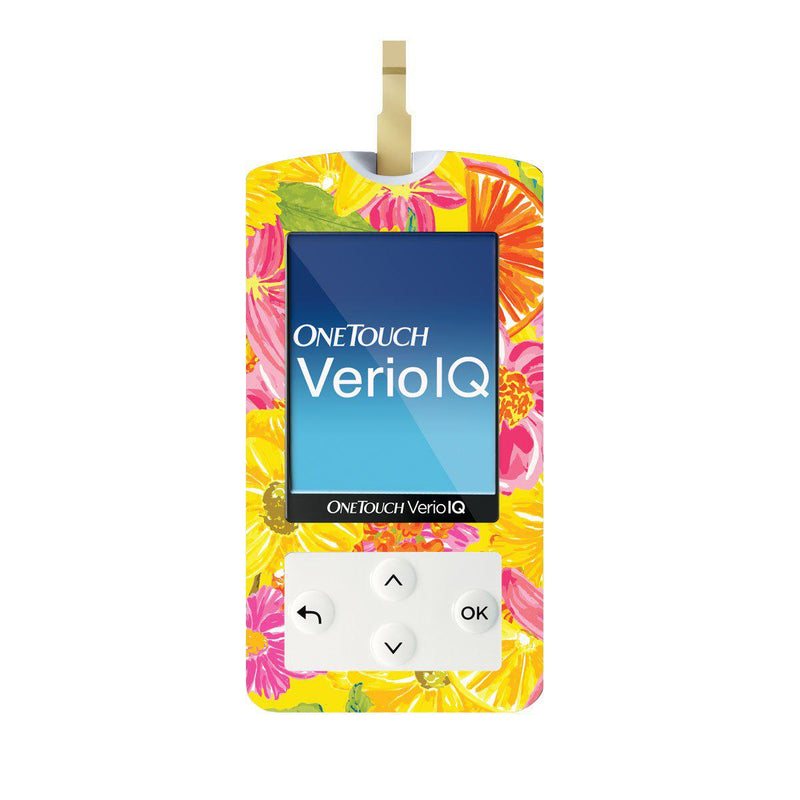 Peelz Summer Flowers for OneTouch Verio IQ Glucometer Peelz/Stickers