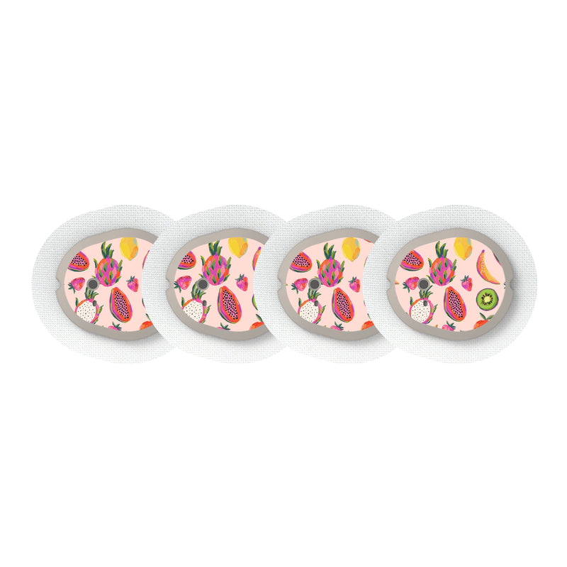 Peelz Summer Fruits Designed for the DEXCOM G7 and Stelo Transmitter Peelz/Stickers