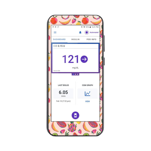 Peelz Summer Fruits Sticker for Omnipod® 5 Controller – Pump Peelz Peelz/Stickers