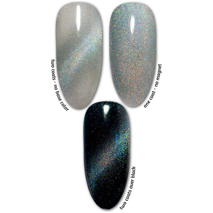 Uberchic Beauty Chasing Lightning   Holo Cats Eye Gel Polish