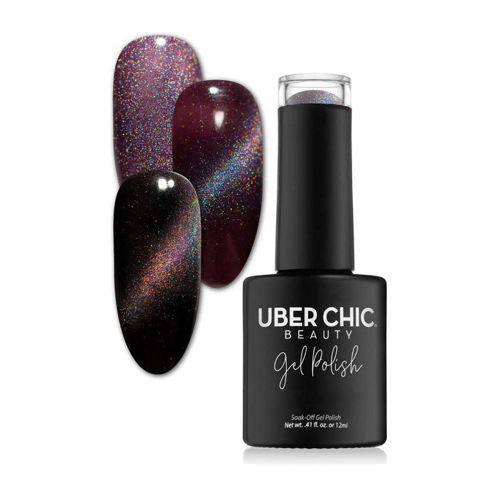 Uberchic Beauty Her Majesty   Holo Cats Eye Gel Polish