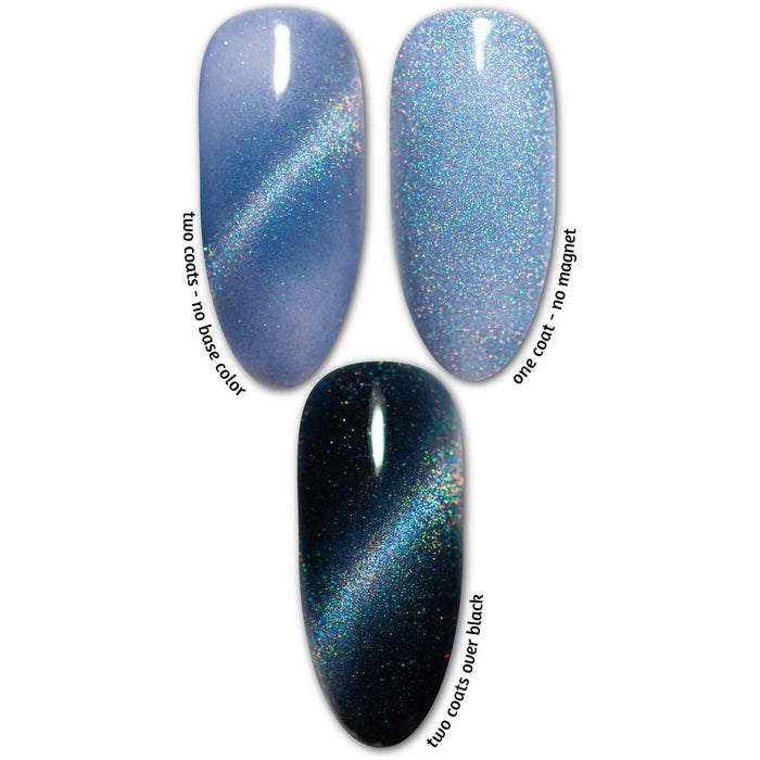 Uberchic Beauty Sapphire Moon  Holo Cats Eye Gel Polish