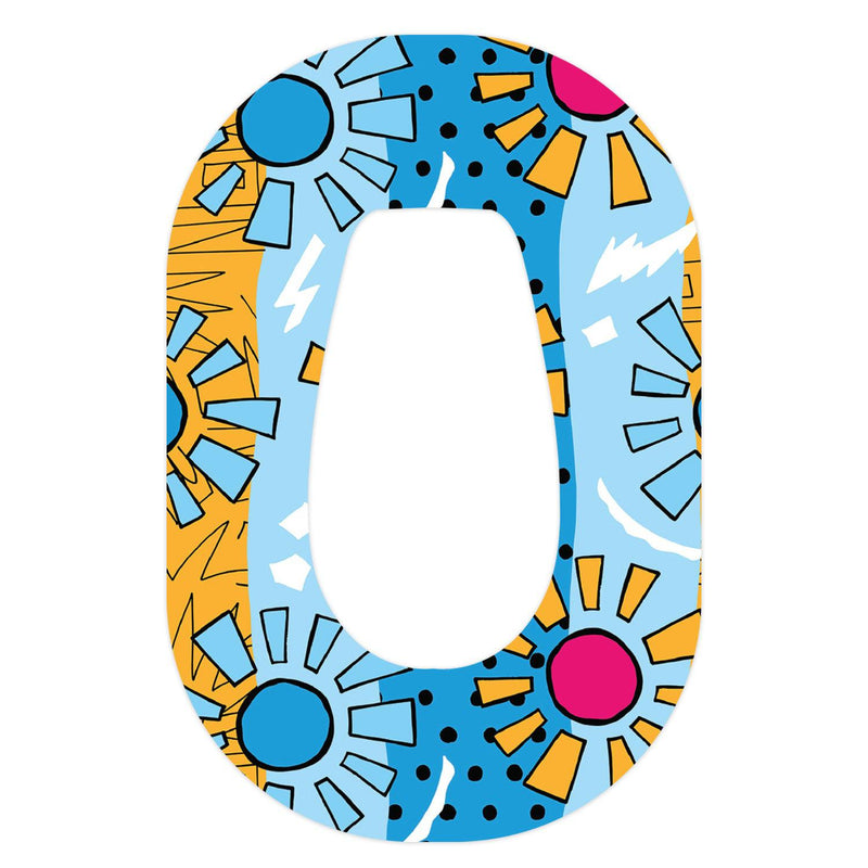 Peelz Summer Suns Dexcom G6 Patch Tape - Pump Peelz Patch Medical Tape