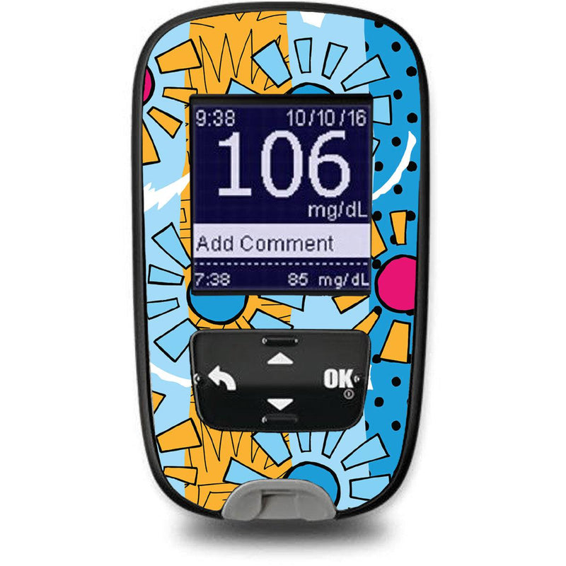 Peelz Summer Suns Sticker for the Accu-Chek Guide Glucometer Peelz/Stickers