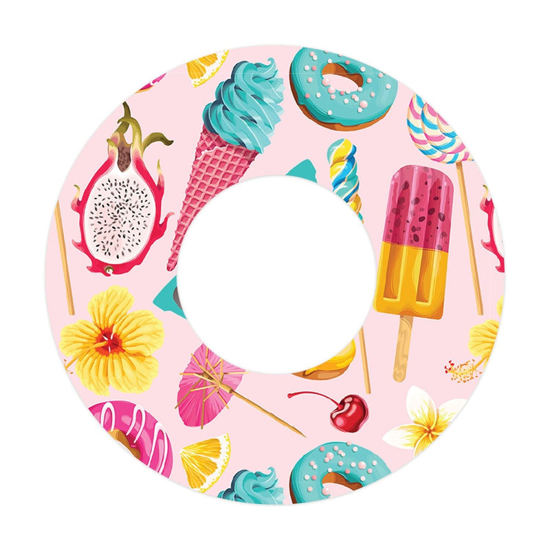 Peelz Summer Sweets Patch  Tape Designed for the FreeStyle Libre 2 Patch Medical Tape