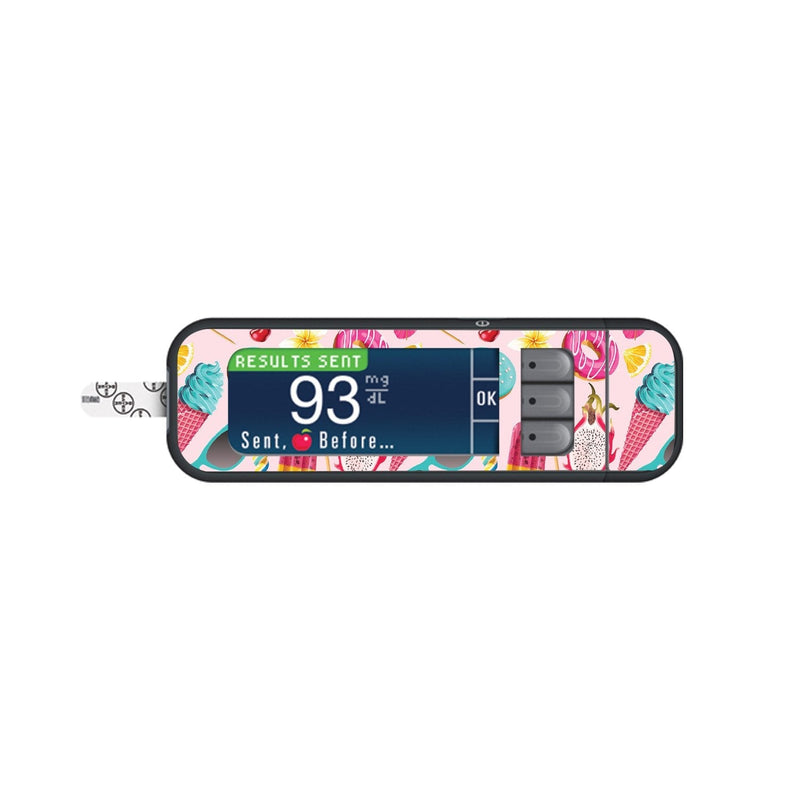 Peelz Summer Sweets Sticker for Bayer Contour Next Glucometer Peelz/Stickers