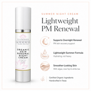 Glimmer Goddess® Organic Skin Care Organic Skin Renewal Night Cream 2 oz – Anti-Aging Moisturizers
