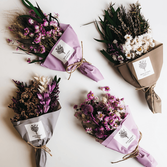 Iris Dried Flower Mini Bouquet by Giften Market