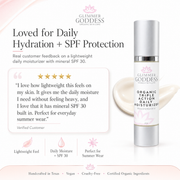 Glimmer Goddess® Organic Skin Care Triple Action Daily Moisturizer – Organic SPF 30 Moisturizers