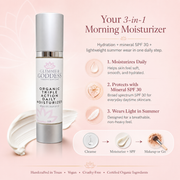 Glimmer Goddess® Organic Skin Care Triple Action Daily Moisturizer – Organic SPF 30 Moisturizers