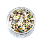 Lunautics Sun & Moon - Metallic Chunky Silver and Gold Glitter Chunky Glitter