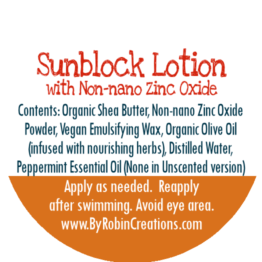 By Robin Creations SPF 30 Broad Spectrum Mineral Sunblock Lotion | 100% Reef Safe Sunscreen