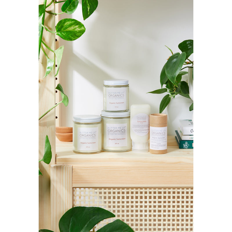 Butter Me Up Organics Natural Organic Sunscreen / Safe Sunscreen / Non-Nano Zinc Oxide Sunscreen / Sun Protection / Butter Me Up Organics Body