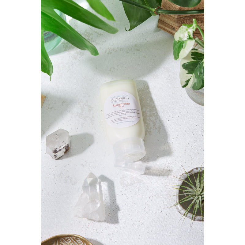Butter Me Up Organics Natural Organic Sunscreen / Safe Sunscreen / Non-Nano Zinc Oxide Sunscreen / Sun Protection / Butter Me Up Organics Body