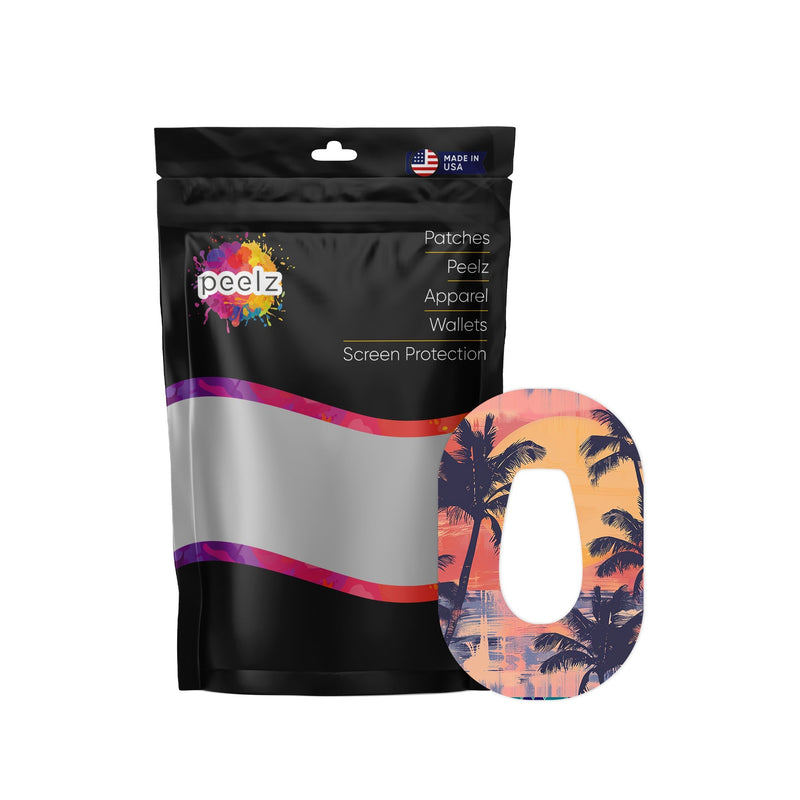 Peelz Sunset Serenade Dexcom G6 Patch Tape - Pump Peelz Patch Medical Tape