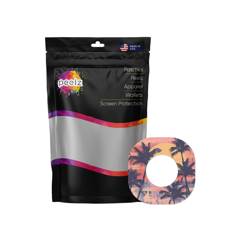 Peelz Sunset Serenade Dexcom G7 and Stelo Patch Tape - Pump Peelz Patch Medical Tape