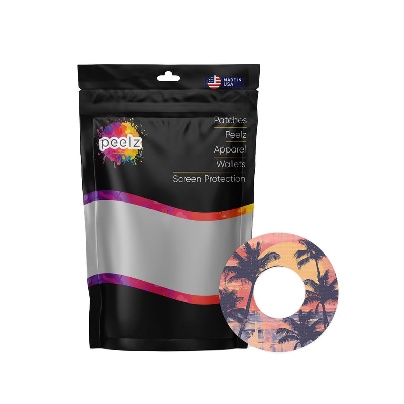 Peelz Sunset Serenade Freestyle Libre 2 Patch Tape - Pump Peelz Patch Medical Tape