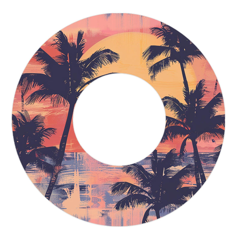 Peelz Sunset Serenade Freestyle Libre 2 Patch Tape - Pump Peelz Patch Medical Tape