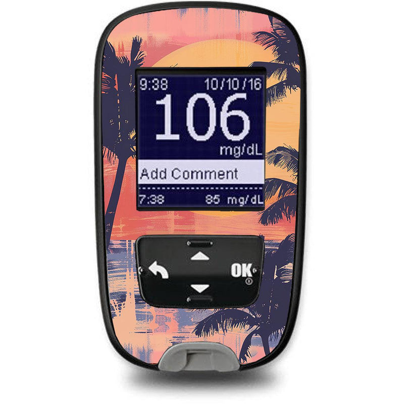Peelz Sunset Serenade for the Accu-Chek Guide Glucometer Peelz/Stickers